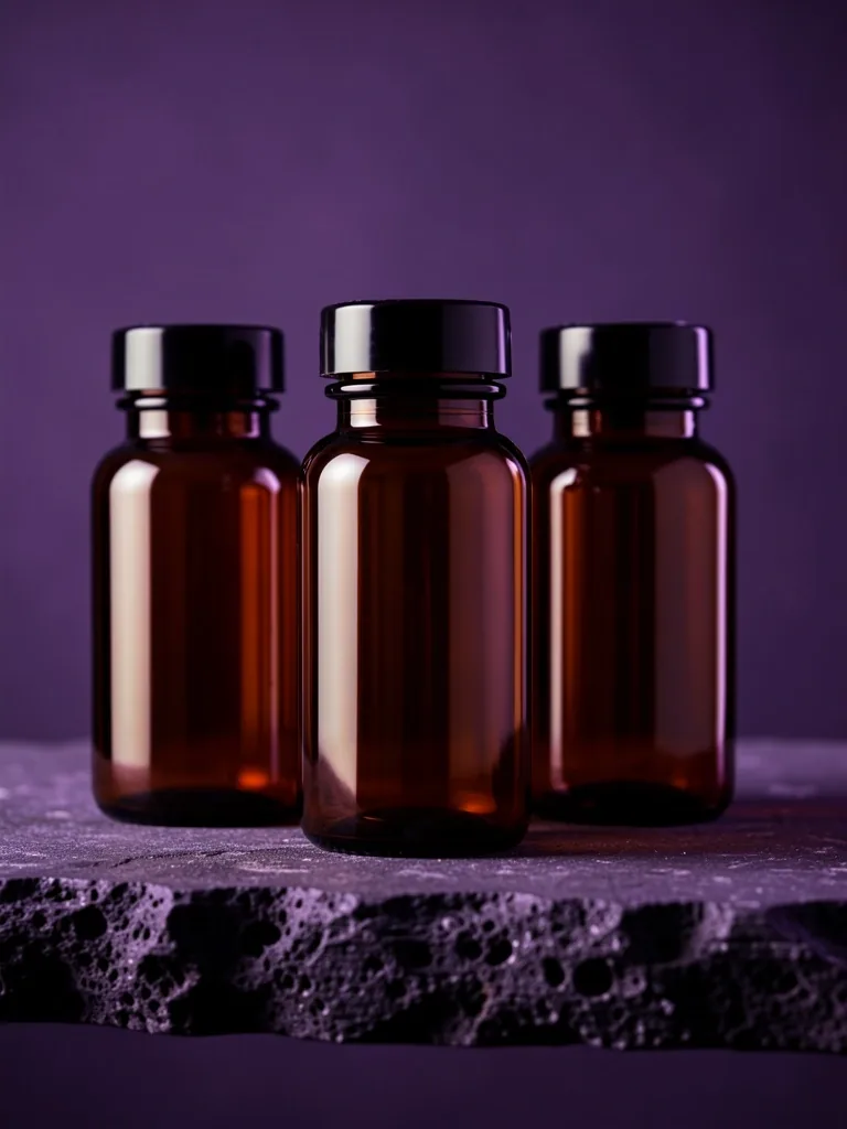 DayaPria supplement bottles on a dark stone shelf