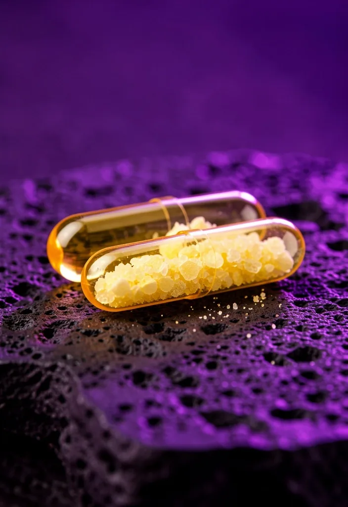 B-vitamin supplement bottles on a dark stone surface